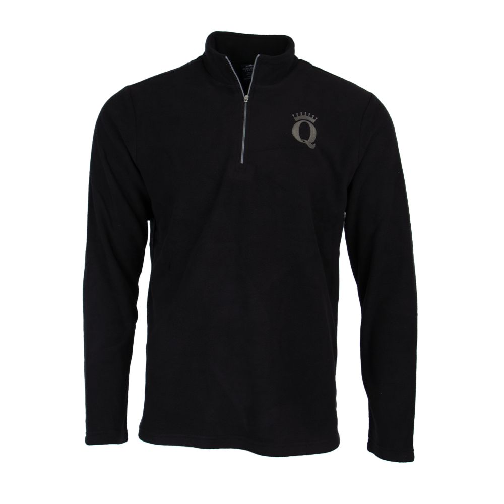 QFC-303 | Men's Freeport Microfleece pullover- Black/Grey