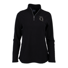 Load image into Gallery viewer, QFC-304 | Women&#39;s Freeport Microfleece pullover- Black/Grey
